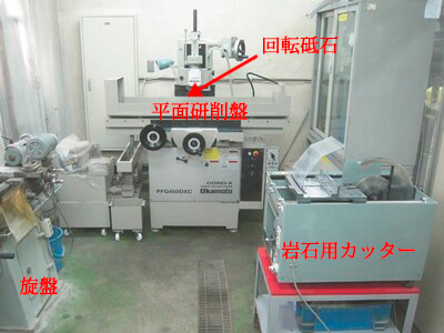 写真-９ 平面研削盤や岩石用カッター等