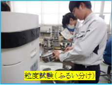 粒度試験(ふるい分け)